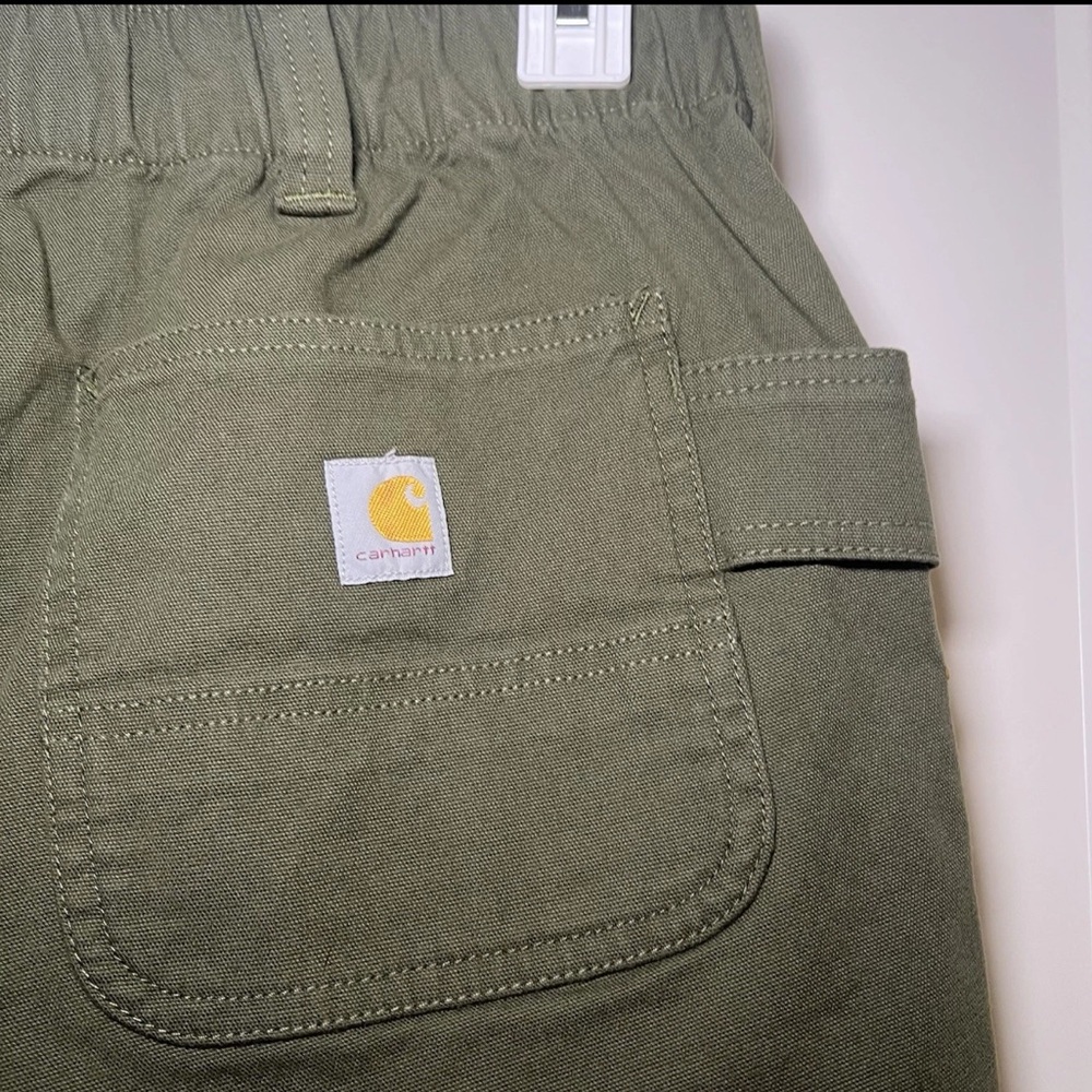 Carhartt Rugged Flex Canvas Work Shorts Womens 16 Regular BS5730-W - Picture 2 of 3